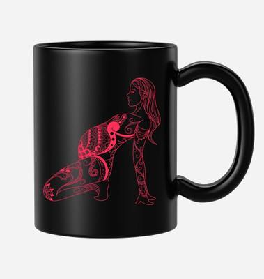 BLISSart New_Premium_coffee ceramic mug_hh220 Ceramic Coffee Mug(350 ml, Pack of 4)