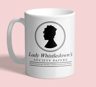 craft maniacs BRIDGERTON LADY WHISTLEDOWN PAPERS 330 ML DESIGNER WHITE TEA/ COFFEE MUG Ceramic Coffee Mug(330 ml)