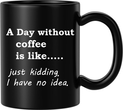 BLISSart NEW_BLS-PM-KP2157-W Ceramic Coffee Mug(350 ml)