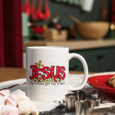 Zipcartz Printed Ceramic White Coffee Cup - Perfect Christmas Gift Idea for Office & Home Ceramic Coffee Mug(300 ml)