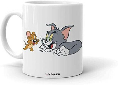 Mr UVD Tom & Jerry Smile Printed Coffee Tea Milk 3 ml_MUGG Ceramic Coffee Mug(350 ml)