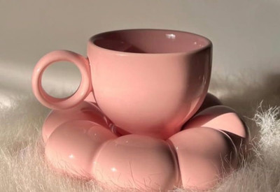 the crockery studio Bubble Ceramic Perfect for Coffee, Tea & Hot Chocolate Cup Ceramic Coffee Mug(300 ml)