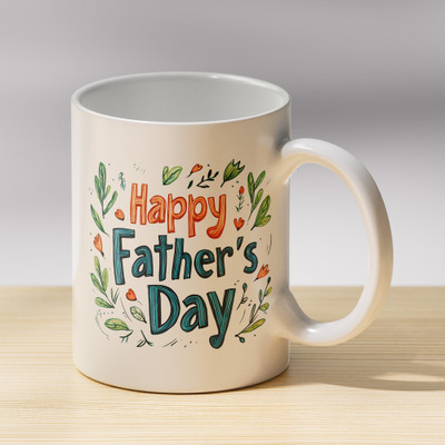 Tanisha Craft Gifts for Dad Happy Father's Day - Papa Gifts,Gift for Daddy on Father's Day Ceramic Coffee Mug(330 ml)