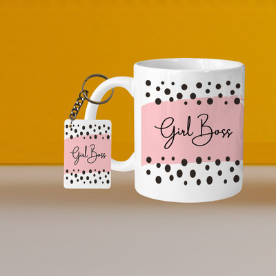 VM SHOPPING MALL VM Cat Cute 01 L Ceramic Coffee Mug(300 ml, Pack of 2)