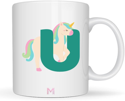 MaddockCorp Maddock U Alphabet Animals Printed for Kids Ceramic Coffee Mug(350 ml)