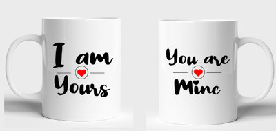 BLISSart NEW_BLS-PM-KP2115-W Ceramic Coffee Mug(350 ml, Pack of 2)