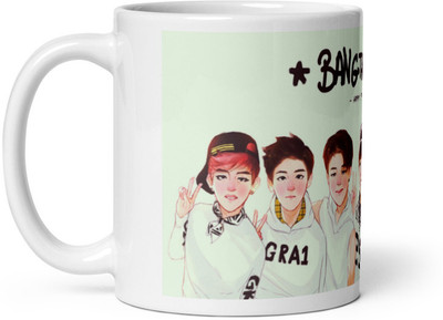 Mr UVD Specially Designed BTS Fan Printeds BT7_MUGG Ceramic Coffee Mug(350 ml)