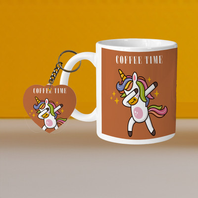 VM MALL 101_VM Crayon Flower L-H Ceramic Coffee Mug(320 ml)