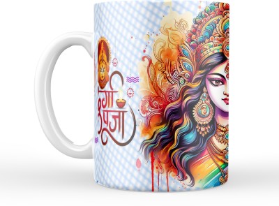 AK REELS Happy Dushrera Ceramic Coffee Mug(330 ml)