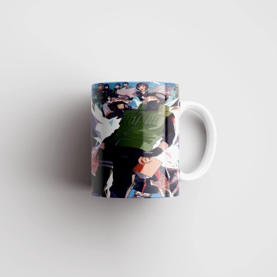 MugsNation Naruto – Kakashi Hatake Anime Printed Ceramic Coffee Mug(330 ml)