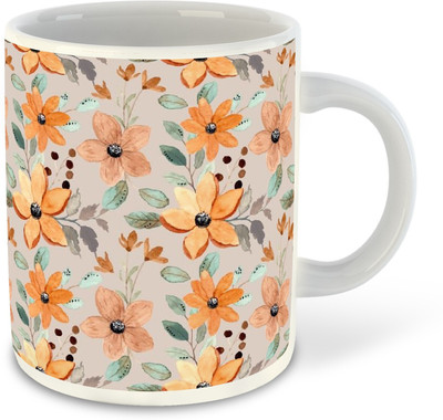 FLEXERSTYLE NEW2025-FlowerNew_new mug_325ml pack of 1 Ceramic Coffee Mug(325 ml)