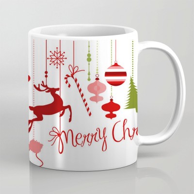 Imagine Printing Solutions Printed Merry Christmas Ceramic Coffee - Best Gift for Christmas, Merry Christmas, Happy New Year_002 Ceramic Coffee Mug(330 ml)