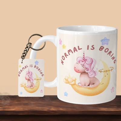 Printhorizon 101_Normal Is Borning L-R Ceramic Coffee Mug(330 ml)