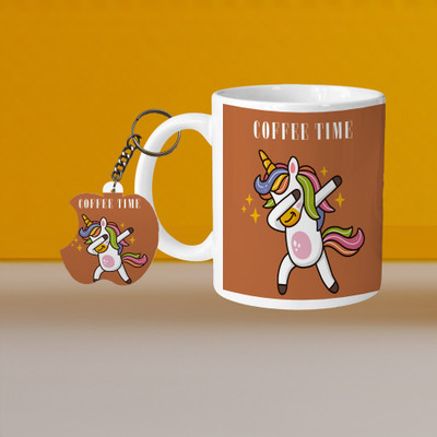 VM MALL 101_VM Crayon Flower L-A Ceramic Coffee Mug(315 ml)
