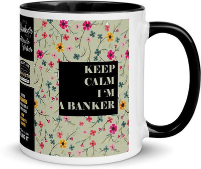 TAJNAN TAJ=BLACKBANKER-MUG Ceramic Coffee Mug(350 ml)