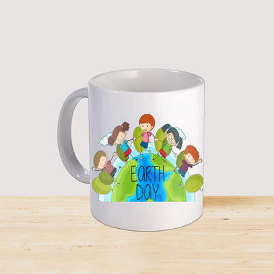 PaMeG World Environment Day Quote Printed Coffee (Ceramic/325ml) WEDMU-04 Ceramic Coffee Mug(325 ml)