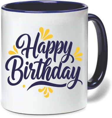 Wellingston Birthday ceramic coffee mug/ printed mug/ Birthday gift A5 Ceramic Coffee Mug(325 ml)
