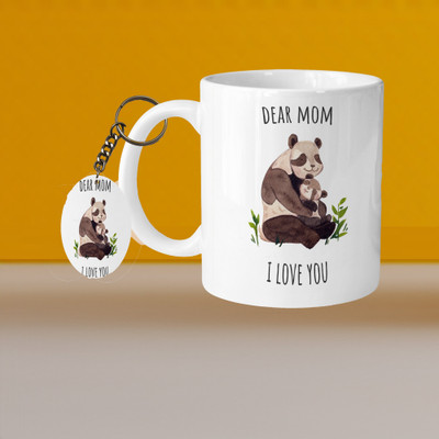 VM MALL 101_VM Cute Family L-O Ceramic Coffee Mug(325 ml)