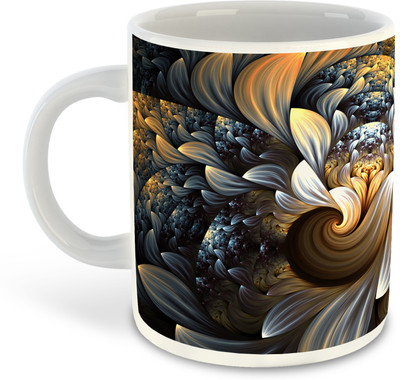 whats your kick 3D Printed White Coffee With Coaster D-1 Ceramic Coffee Mug(325 ml)