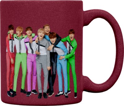 Gift4You Bts Coffee-MUG-047-PINK Ceramic Coffee Mug(320 ml)