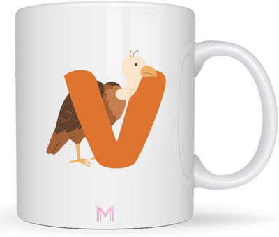 MaddockCorp Maddock V Alphabet Animals Printed for Kids Ceramic Coffee Mug(350 ml)