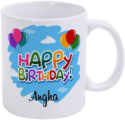 epheriwala Gift Someone Happy Birthday Angha Ceramic Coffee Mug(350 ml)