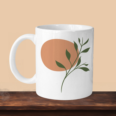 sublix NEW_Leaf L Ceramic Coffee Mug(330 ml)