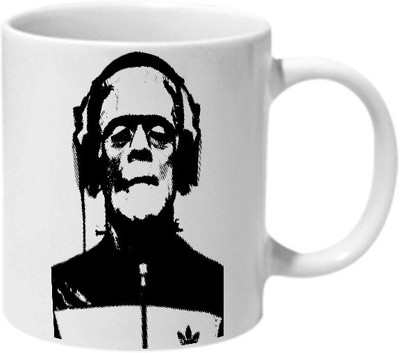 Mooch Wale Frankie Frankenstein Music Ceramic Coffee Mug(325 ml)