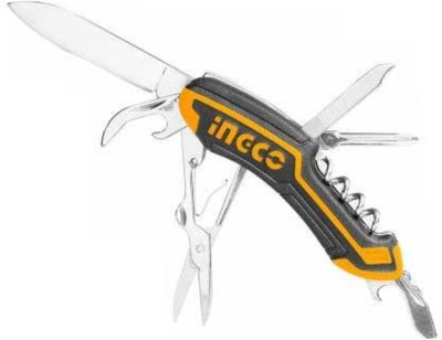 VTH Ingco Multi Utility Keychain HMFK8108 10 Multi-utility Knife(Yellow, Black)
