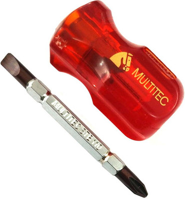 jaiswal Multitec STB-110 2 in 1 Multi bit Stubby Reversible Screw Driver Set Standard Screwdriver Set(Pack of 1)