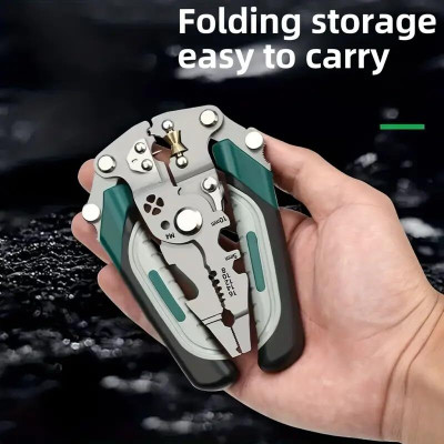 XBEY 9-in-1 Multifunctional Stainless Steel Wire Plier Cutting Multi Utility Plier(1 Tools, Silver)