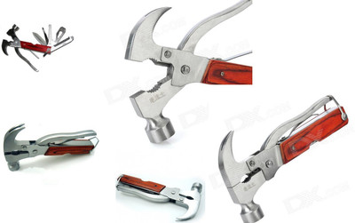 SHOPTICO 15 in 1 Multifunctional Hammer Tool kit Multi Utility Plier(10 Tools, Multicolor)