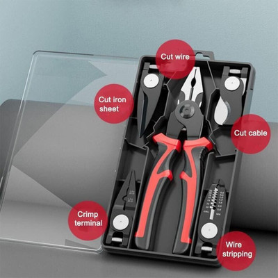 AQUABUCKET 5 in 1 Portable Pliers Set Multi Tasking DIY & Home Use Multi Utility Plier Multi Utility Plier(5 Tools, Multicolor)