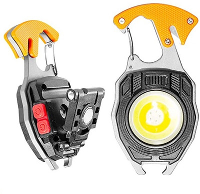 bosig Multifunctional Keychain Flashlights, LED Rechargeable Flashlights with Lighter Multi Utility Plier(1 Tools, Multicolor)