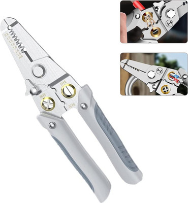 dezotring 6 in 1 Multifunction Wire Pliers Tool Multi Utility Plier(1 Tools, Silver)