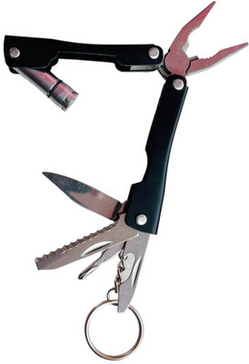 NSV Cutter 9 in 1 Tool Pocket Size Multi-functional Hand Kit Knife Blade Cutter Multi Utility Plier(1 Tools, Black)