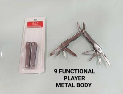 JGG Jain Gift Gallery T883 Multi Utility Plier(9 Tools, Silver)