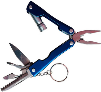 NSV 9 Functions in 1 Utility Plier With Led Flash Light Multi Utility Plier(1 Tools, Blue)