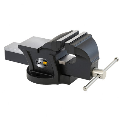 TGM METALLICS Machinist Bench Vice 100MM Fix Base SG Iron Made Multipurpose Bench Vise 4 Inch Multi Vise Tool