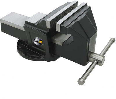 TGM METALLICS Heavy Duty Workshop Bench Vice 125MM Fixed Base Vice SG Iron Body Multi Vise Tool