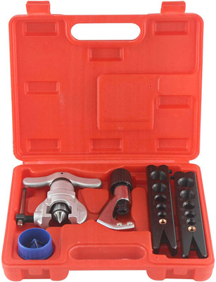 uptodateprouducts Flaring Tools Set 3/16 -3/4 inch 45 Degree Angle Eccentric Cone Type Kit Multi Vise Tool