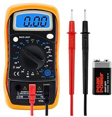 BALRAMA MAS830L Digital Multimeter Digital Multimeter TEST LEADS INCLUDED Digital Multimeter(Black, Yellow 2000 Counts)