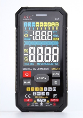 PBSS HTC Instruments 15S Smart Digital Multimeter, Digital Multimeter(Black 6000 Counts)