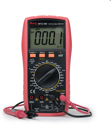 Metro Q MTQ888 Digital Multimeter(Red, Black 2000 Counts)