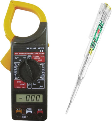 BALRAMA Continuity Voltage Tester with Line manter and clamp meter Digital Multimeter(4000 Counts)