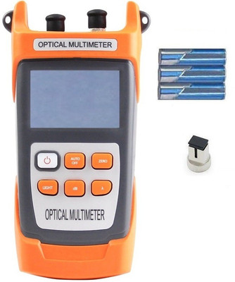 Techtest Optical Power Meter with Laser VTC-840 Power Meter with Laser light Optic Power Digital Multimeter(Orange 2000 Counts)