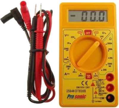 BALRAMA Multimeter AC DC Voltage current (DT-830D) Digital Multimeter(Yellow 2000 Counts)
