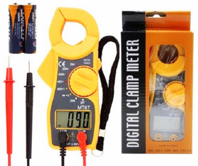 BALRAMA Mini Palm Size Digital Clamp Meter Electric Testing Multitester Digital Multimeter(2000 Counts)