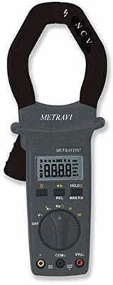 Metravi Digital Clamp On Power MeterClamp with Jaw Size 56mm & NCV Detector upto1500A AC Digital Multimeter(Grey 4000 Counts)