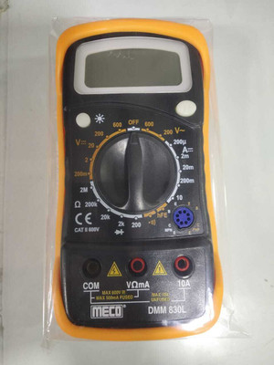 Meco MECODMM830L Digital Multimeter(Yellow, Black 2000 Counts)